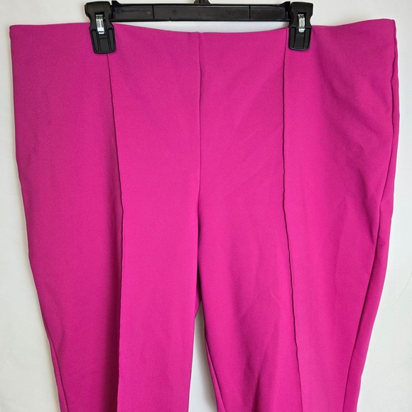 Rachel Zoe High-Rise Pleated Stretch Dress Pants, Pink, Business Barbiecore, 18 - Picture 2 of 9